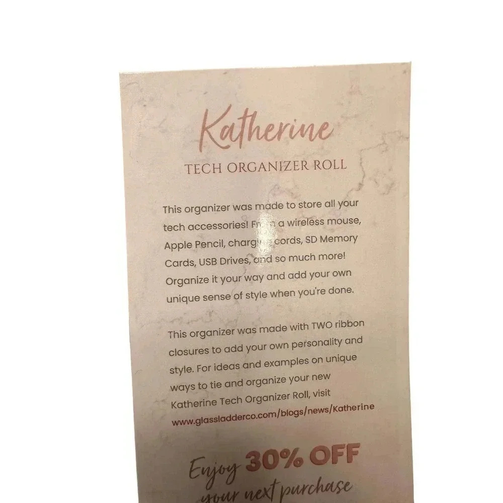 Glass Ladder & Co. Katherine Tech Organizer Honey Vegan Leather Wallet - Picture 4 of 4